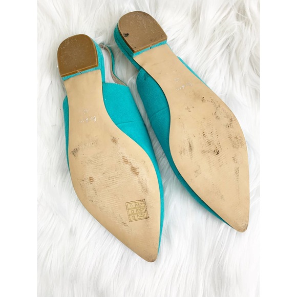 Boden | Shoes | Boden Pointed Toe Slingback Flat Blue | Poshmark